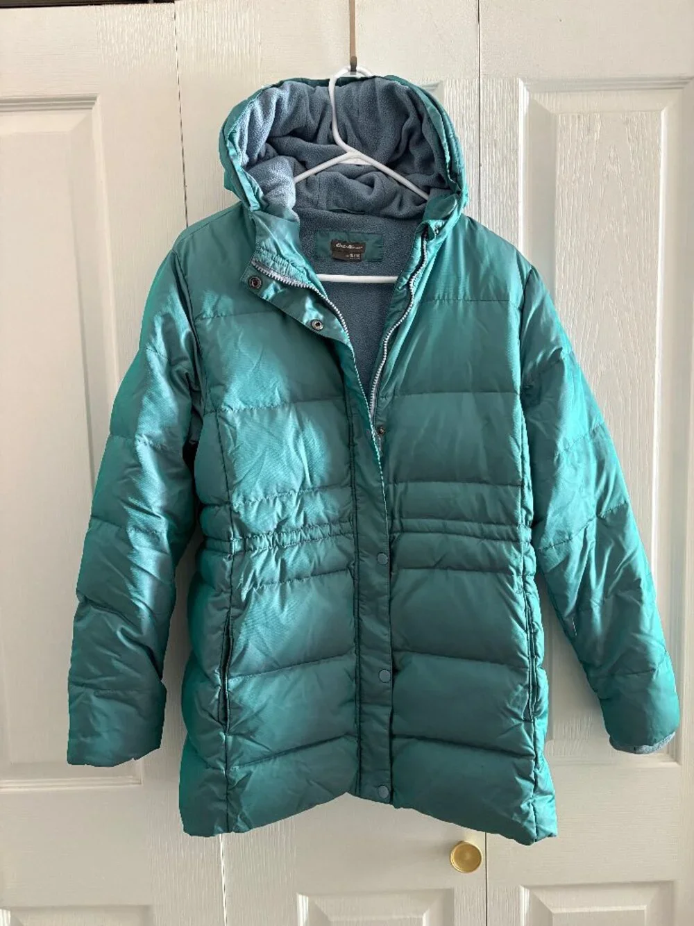 LIKE NEW, Eddie Bauer girls chameleon DOWN parka, size XL (16)